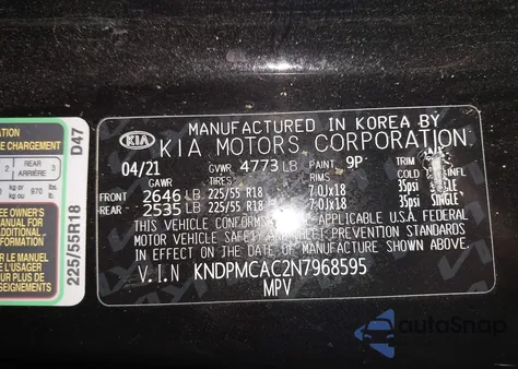 2022 Kia Sportage Lx from USA, damaged, VIN KNDPMCAC2N7968595